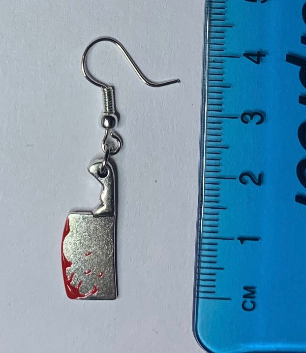 Bloody Cleaver Earrings