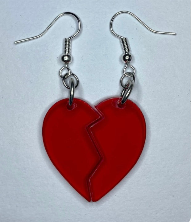 Broken Heart Earrings