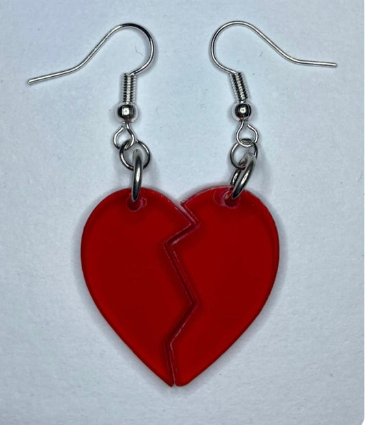 Broken Heart Earrings