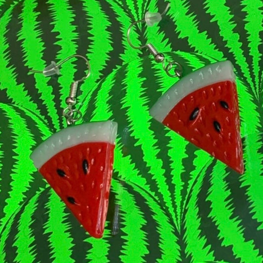 Watermelon Slice Earrings