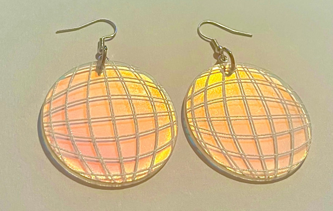 Iridescent Disco Ball Earrings