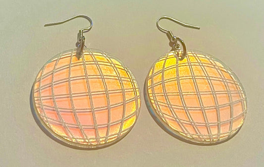 Iridescent Disco Ball Earrings