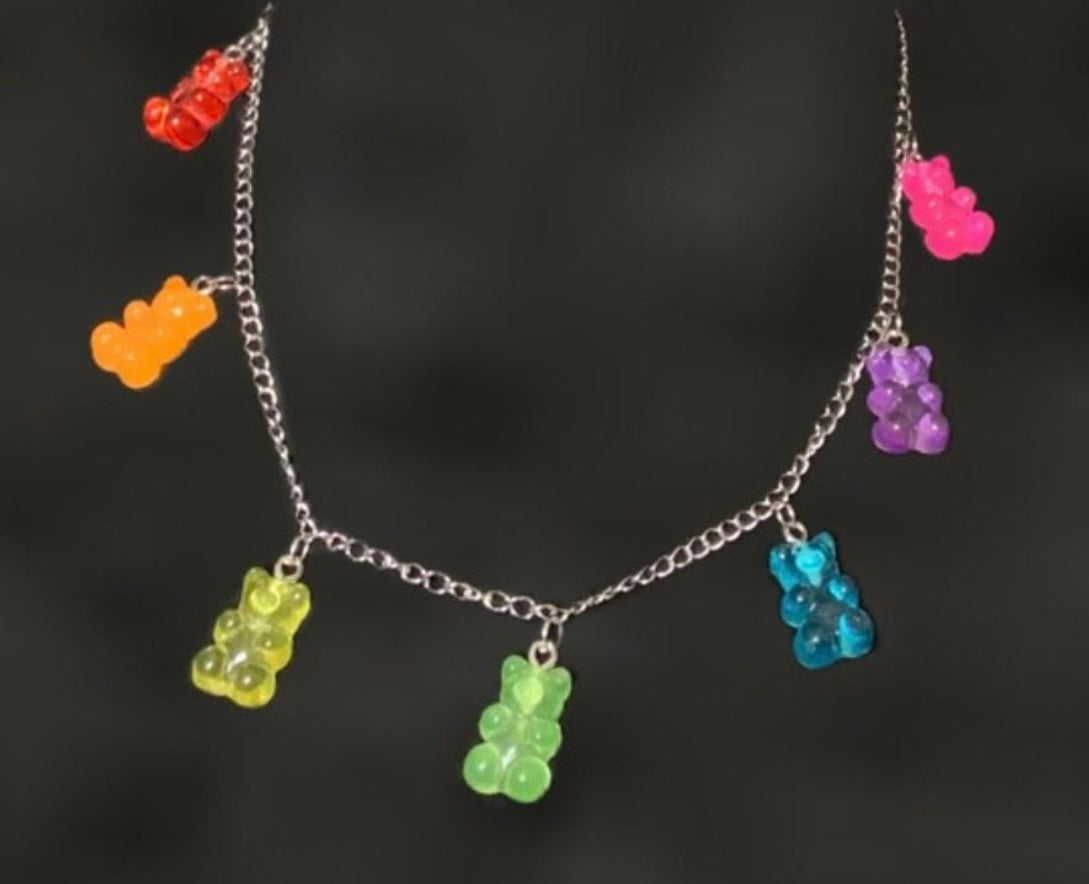 Colourful Gummy Bear Choker