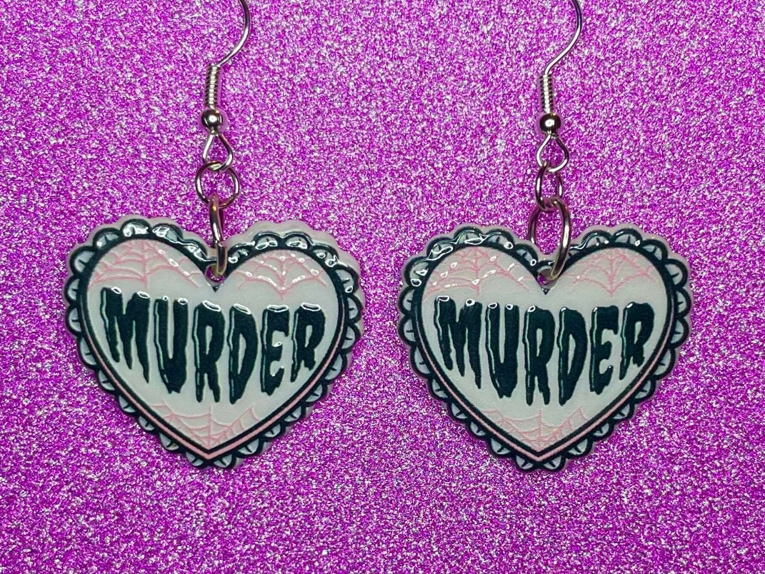 Murder Heart Earrings