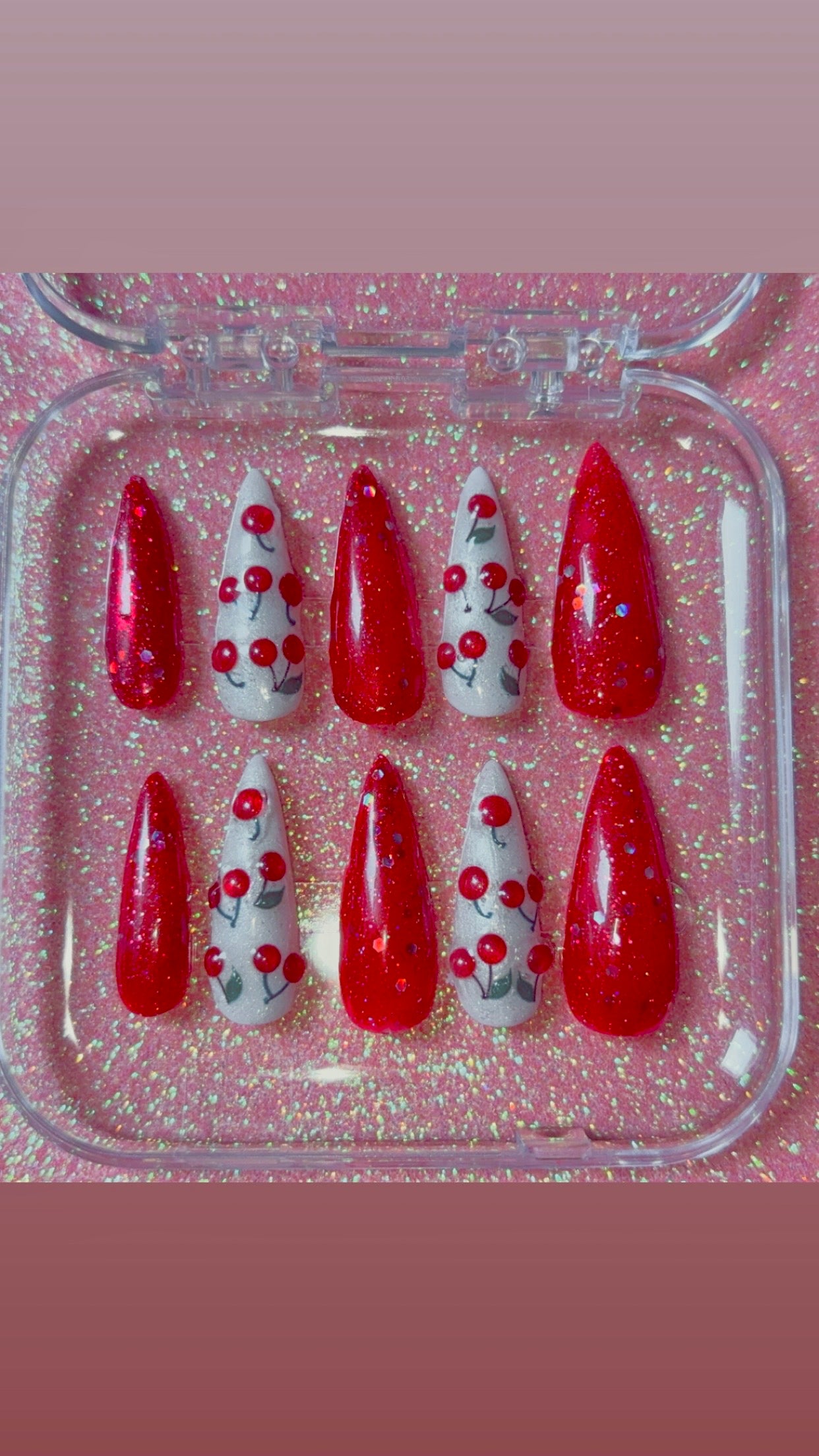 Cherry Baby Press On Nails