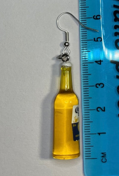 Mini Corona Beer Bottle Earrings