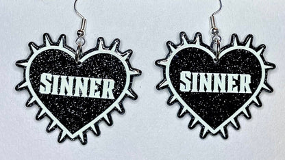 Sinner Heart Earrings