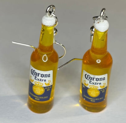 Mini Corona Beer Bottle Earrings