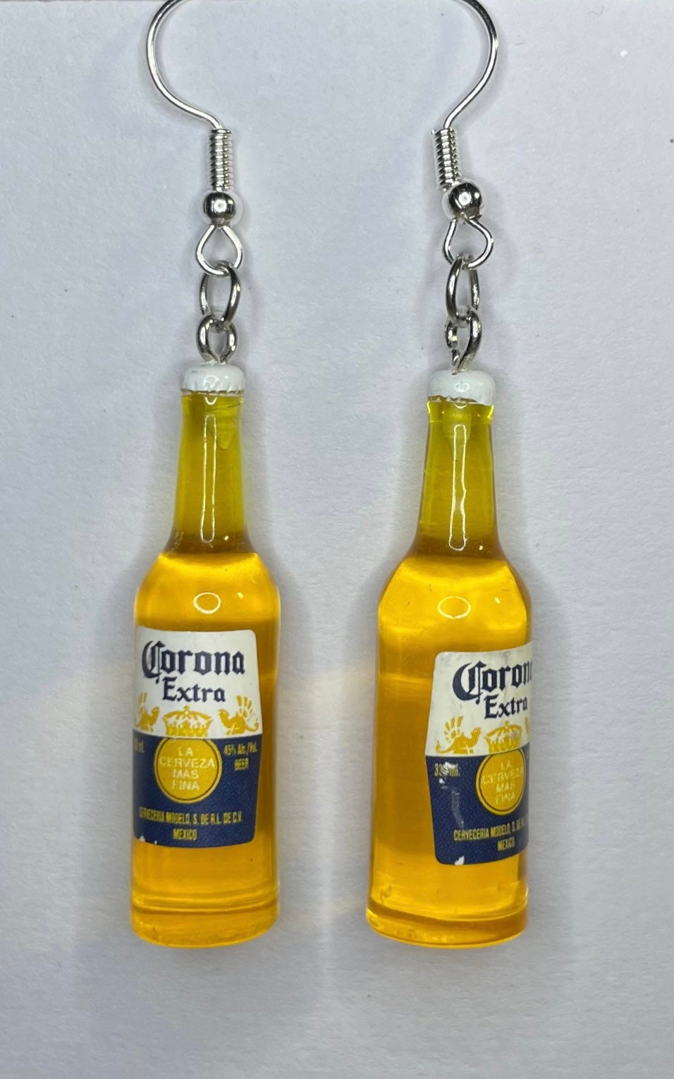 Mini Corona Beer Bottle Earrings
