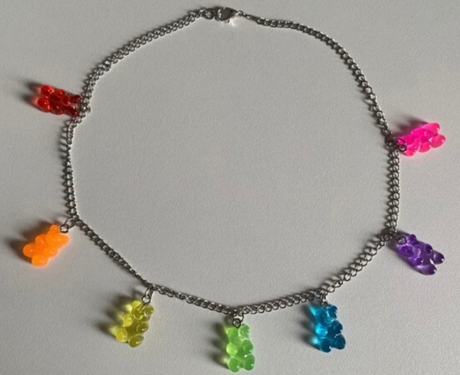 Colourful Gummy Bear Choker