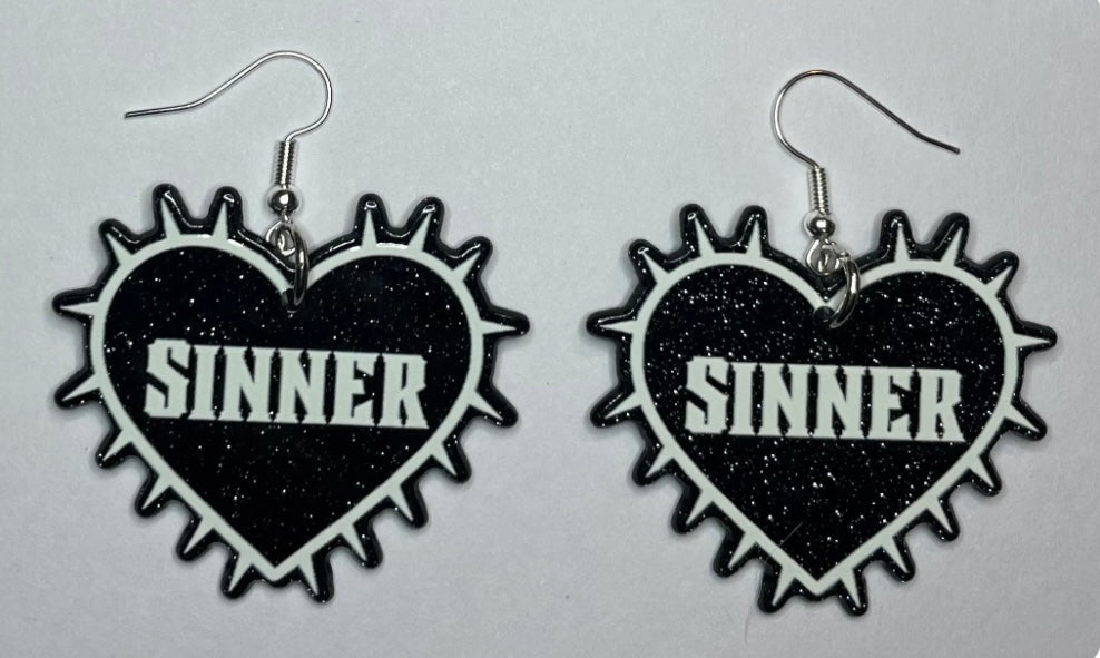 Sinner Heart Earrings