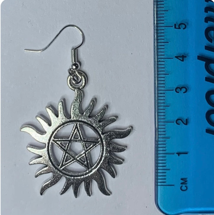 Supernatural Anti Possession Symbol Earrings