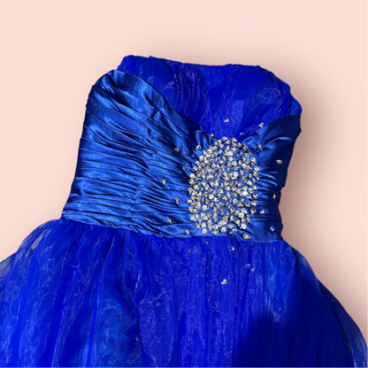 Royal Blue Corset Back Prom/Pagent Dress