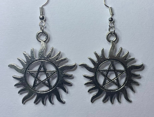 Supernatural Anti Possession Symbol Earrings