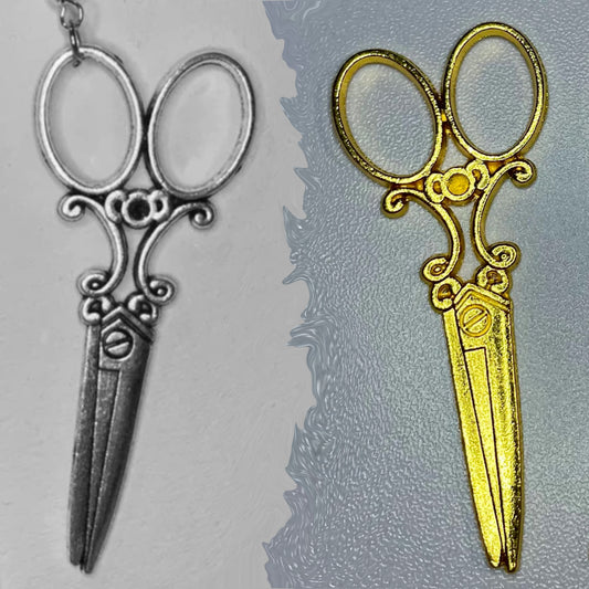 Silver Vintage Scissor Earrings